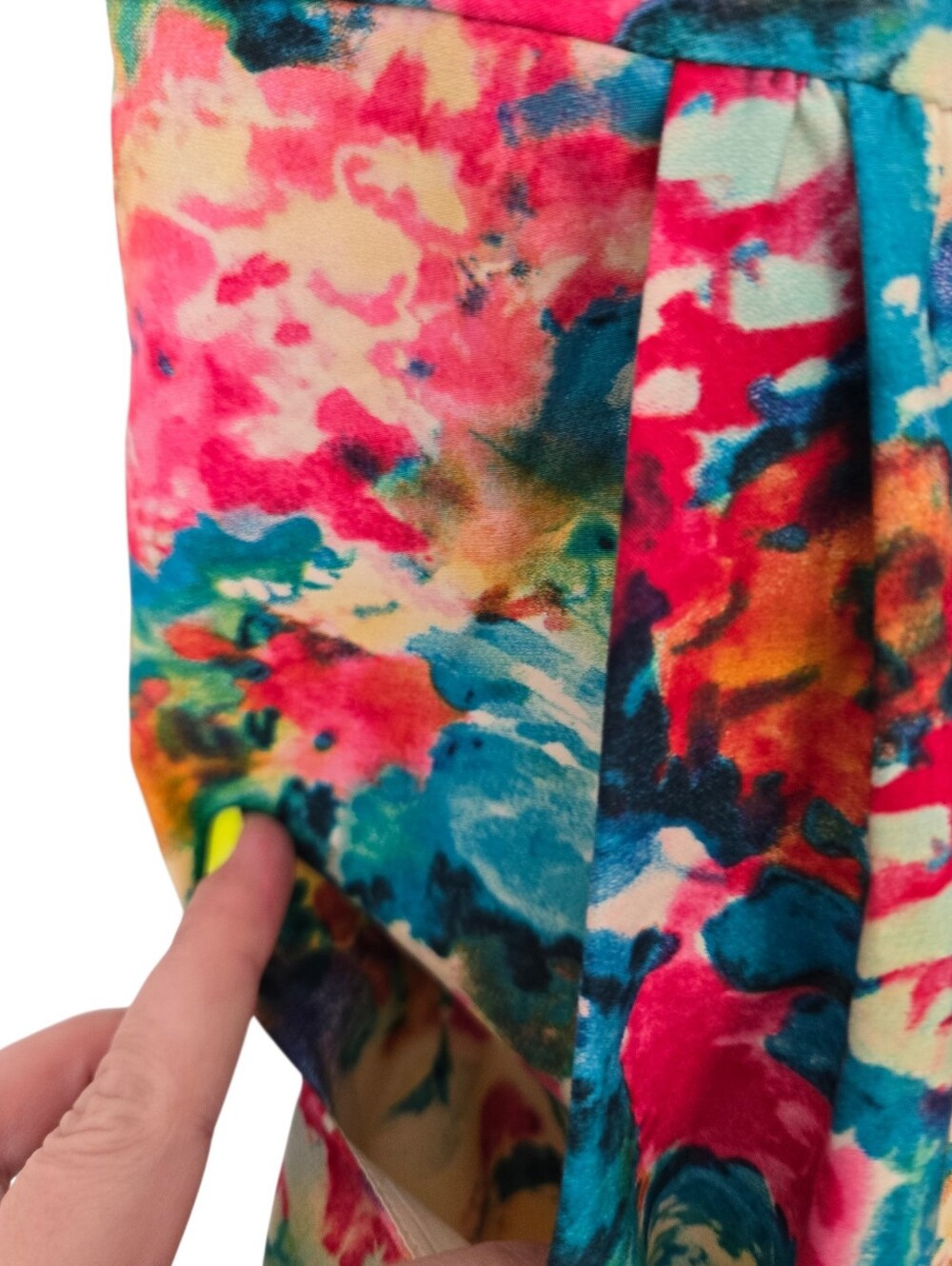 Anthropologie Maeve Watercolor Floral Sheath Dress Pockets Size 12 - Picture 5 of 8